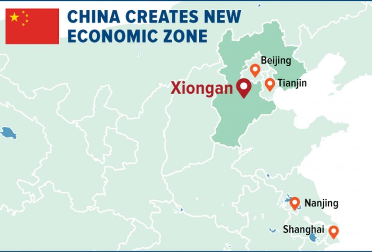 kort af Shenzhen sérstakt svæði efnahagslegt