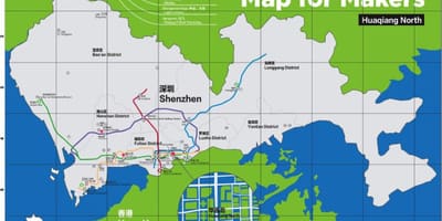 Kort af Shenzhen kort fyrir aðilar