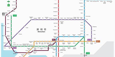 Shenzhen metro kort 2016