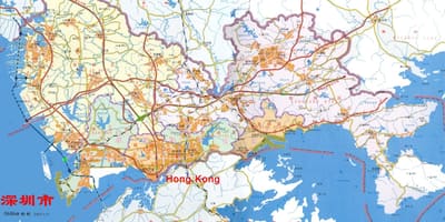 Kort af Shenzhen sjúkrabíl Kína