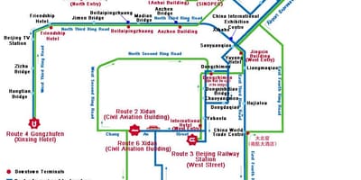 Kort af Shenzhen strætó